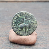 Genuine ANCIENT GREEK ROMAN BYZANTINE KUSHAN Coin Green Patina coin C13
